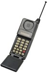 A vintage cell phone similar to the one set to 'siren'
